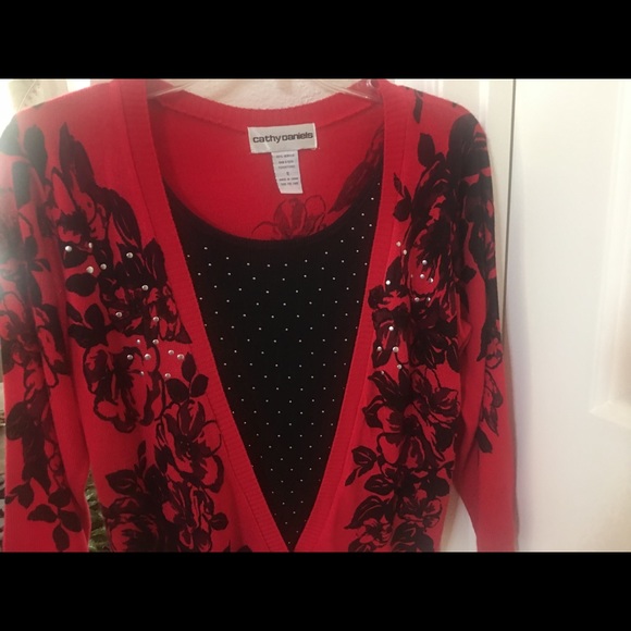 Cathy Daniels sweater top.  (Small) - Picture 2 of 8